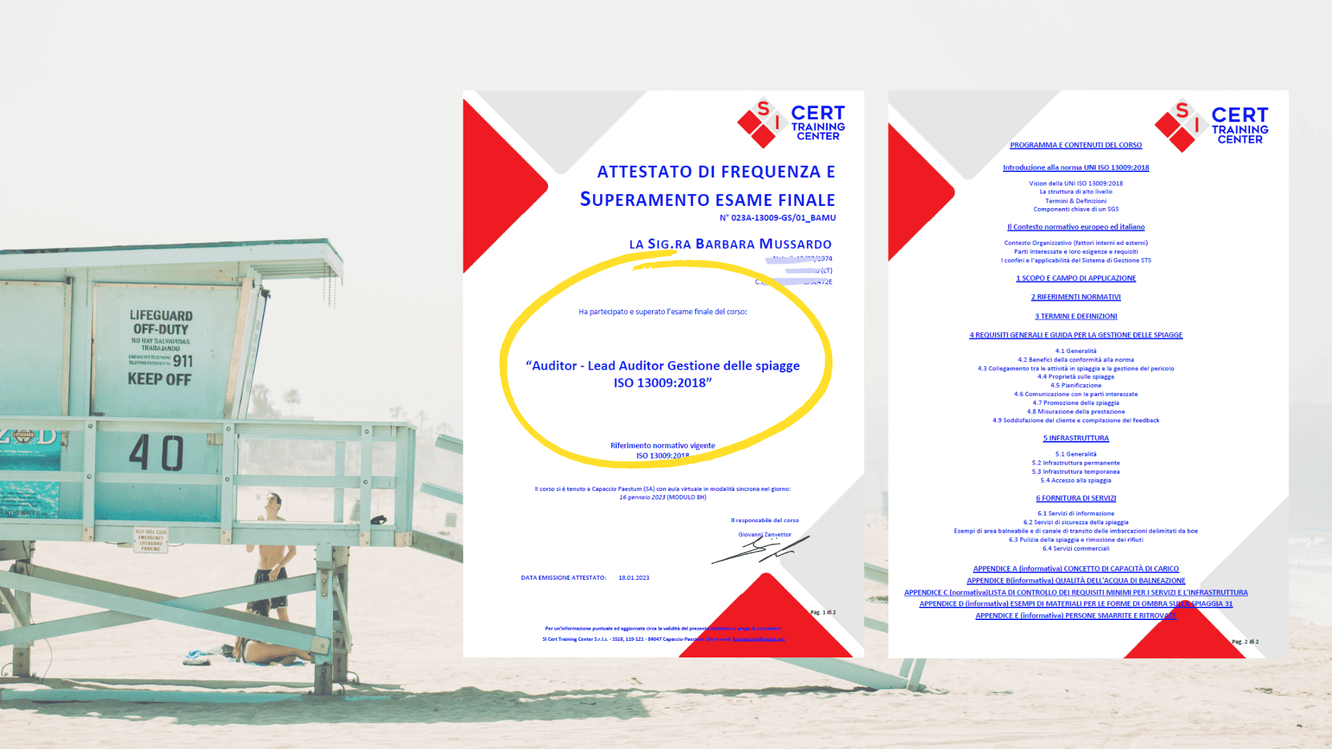 attestato auditor 13009